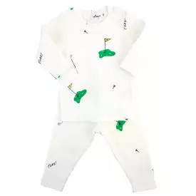 oh baby! Two Piece Set - Golf Print - Cream