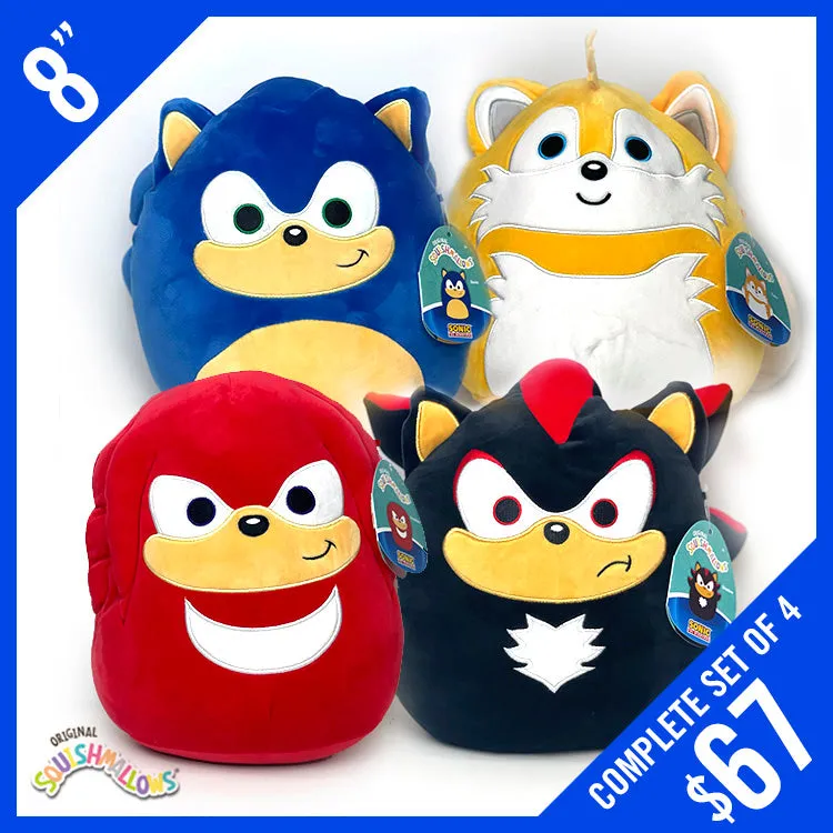 Original Squishmallows! Sonic The Hedgehog: Set of 4 (8)