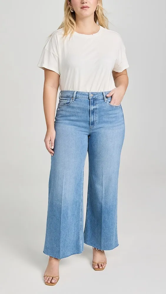 PAIGE   Anessa 31" Jeans with Raw Hem 