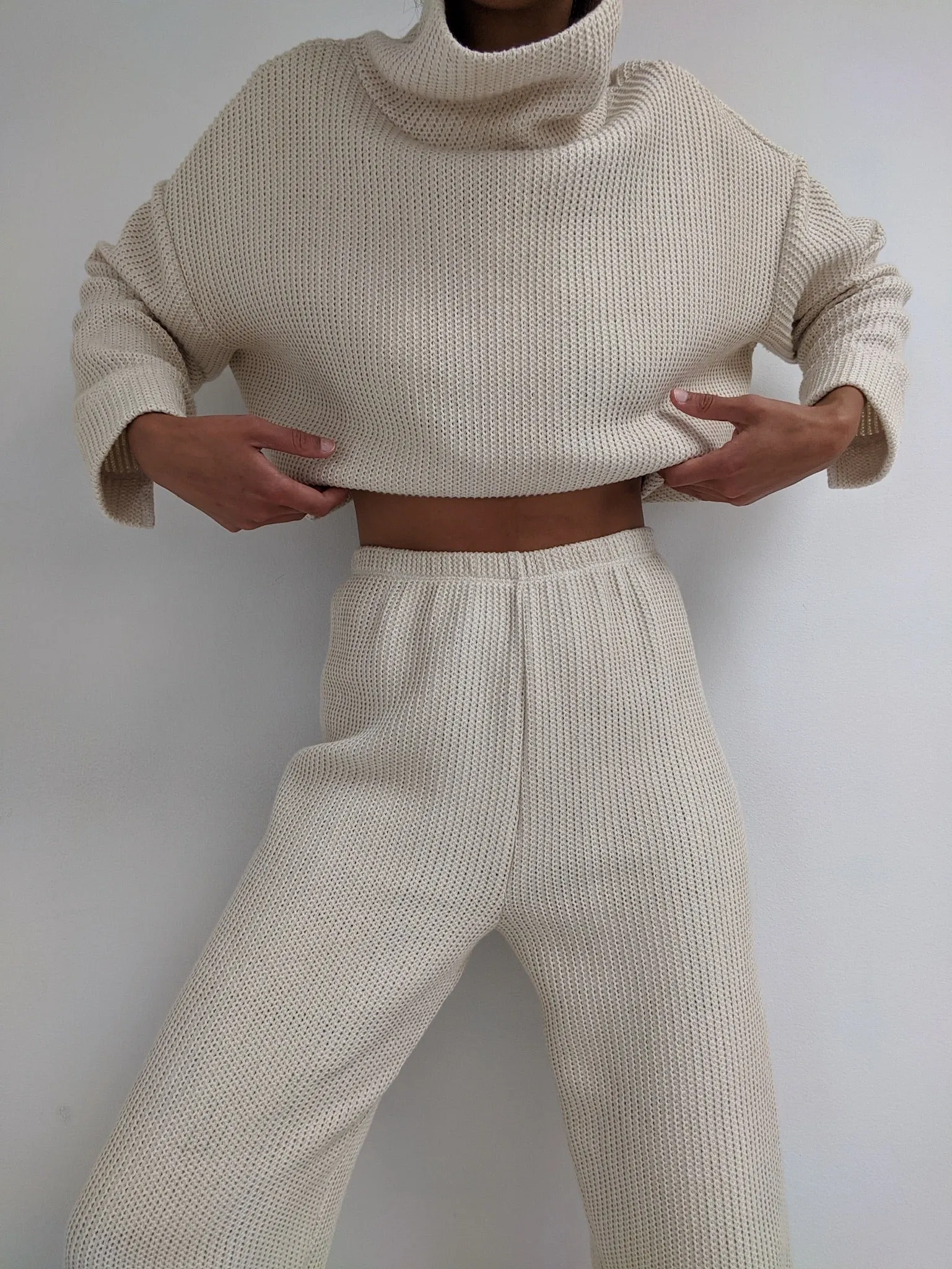 Patricia Knitted Cotton Rib Pant