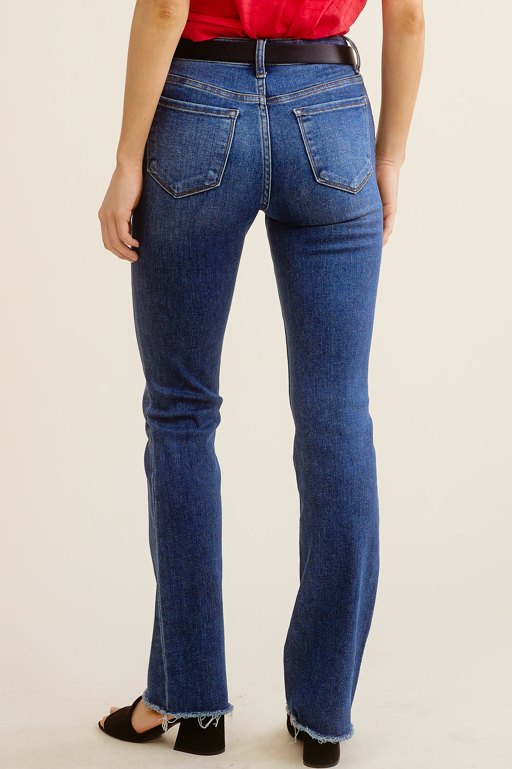 Raw Hem Bootcut Denim