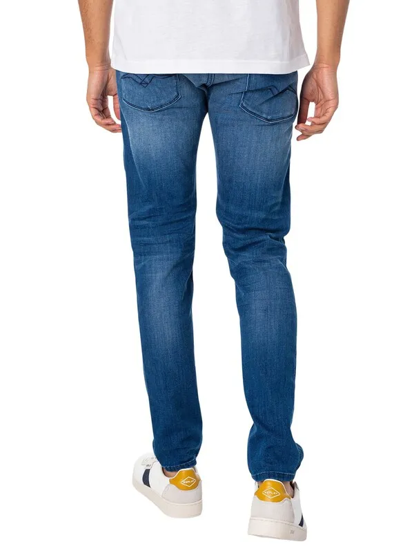 Replay Anbass Slim Jeans - Mid Blue