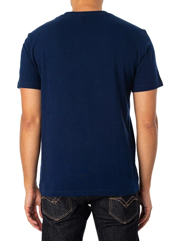 Replay Branded Graphic T-Shirt - Blue