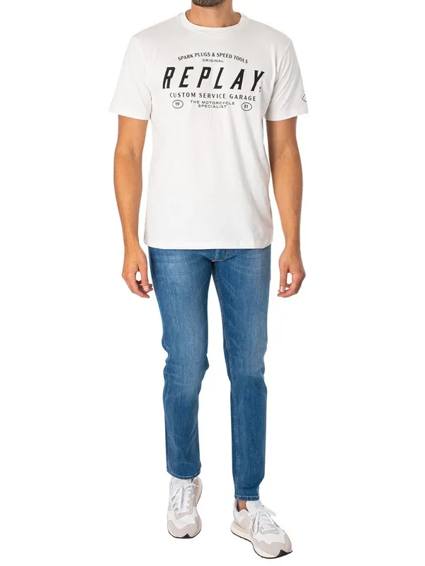 Replay Grover Straight Jeans - Blue