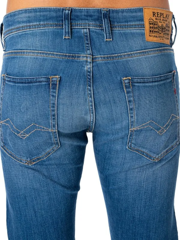 Replay Grover Straight Jeans - Blue