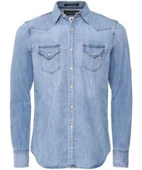 Replay Light Blue Western Denim Shirt | Jules B