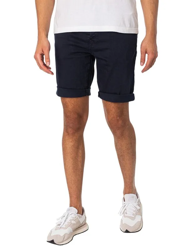 Replay Tapered Denim Shorts - Dark Blue