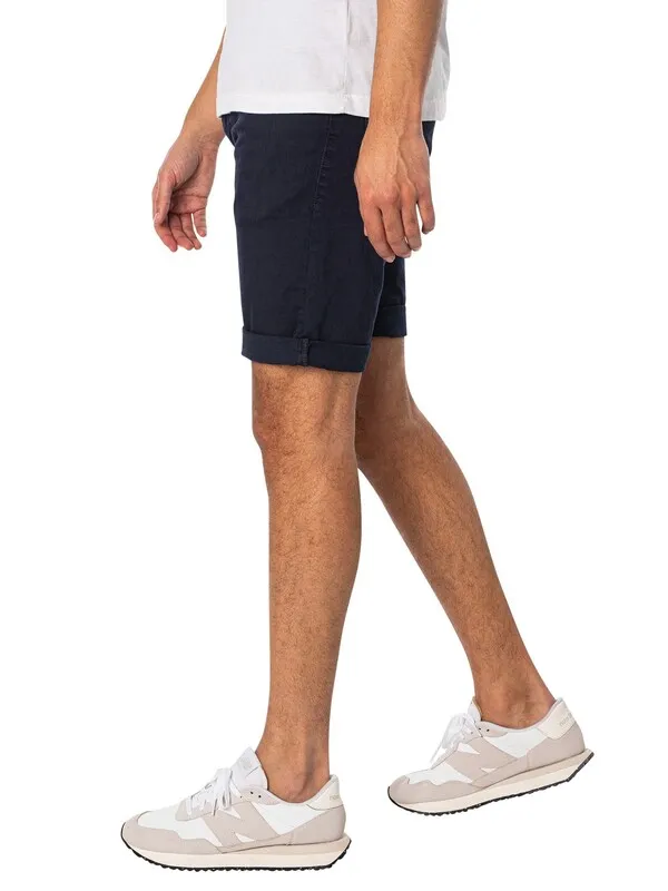 Replay Tapered Denim Shorts - Dark Blue