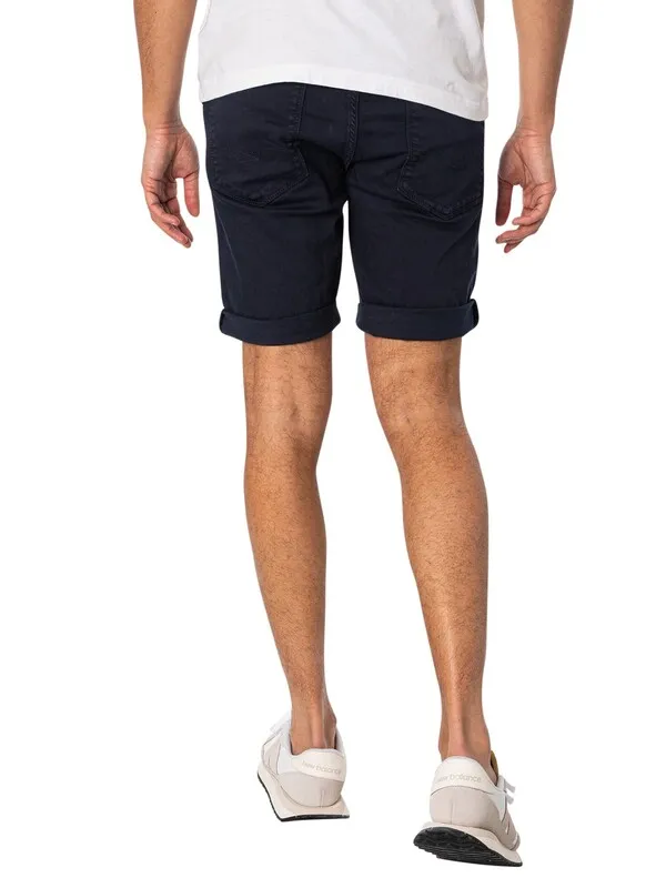 Replay Tapered Denim Shorts - Dark Blue