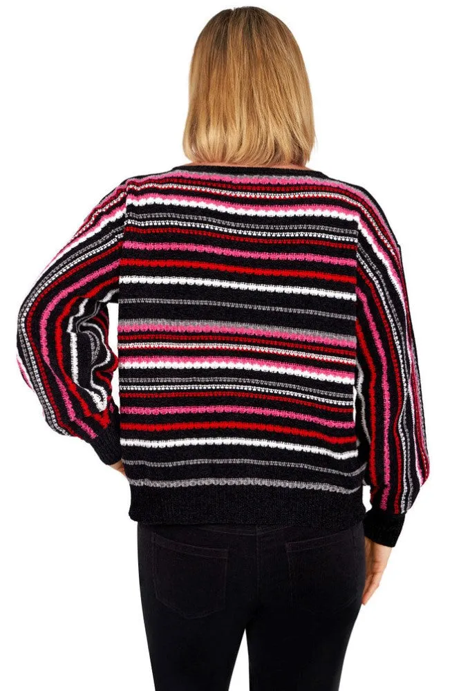 Ruby Rd. Womens Holiday Stripe Sweater