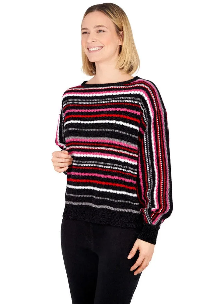 Ruby Rd. Womens Holiday Stripe Sweater