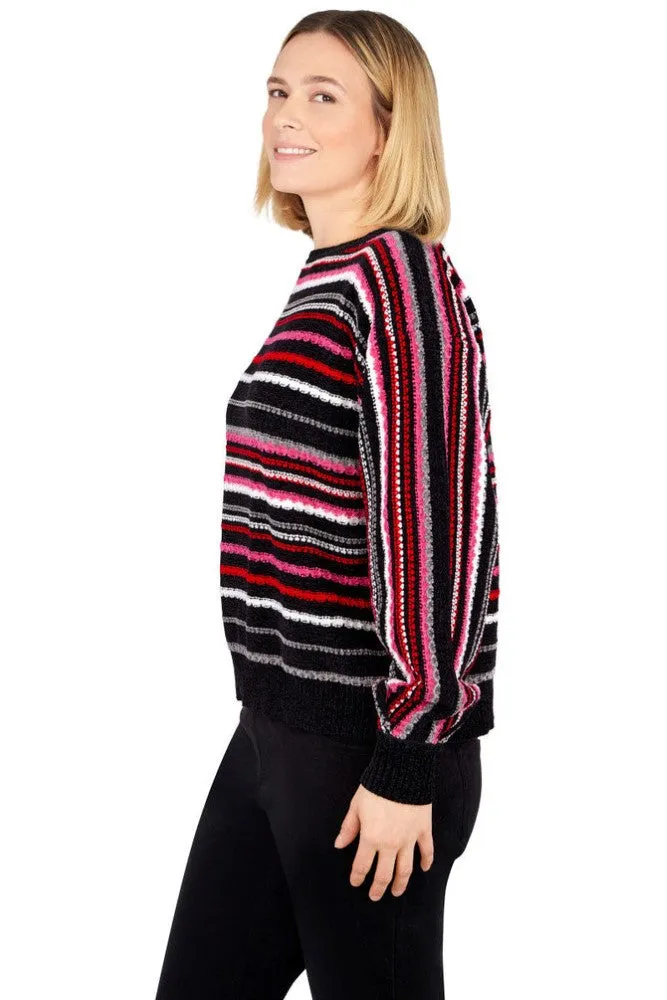 Ruby Rd. Womens Holiday Stripe Sweater