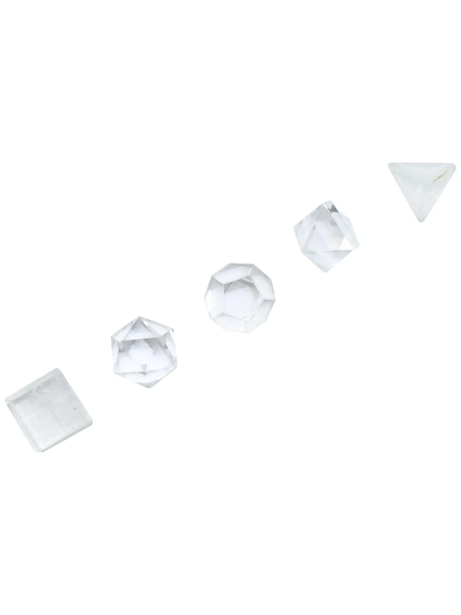 Sacred Geometry Set Quartz Crystal - 5 piece