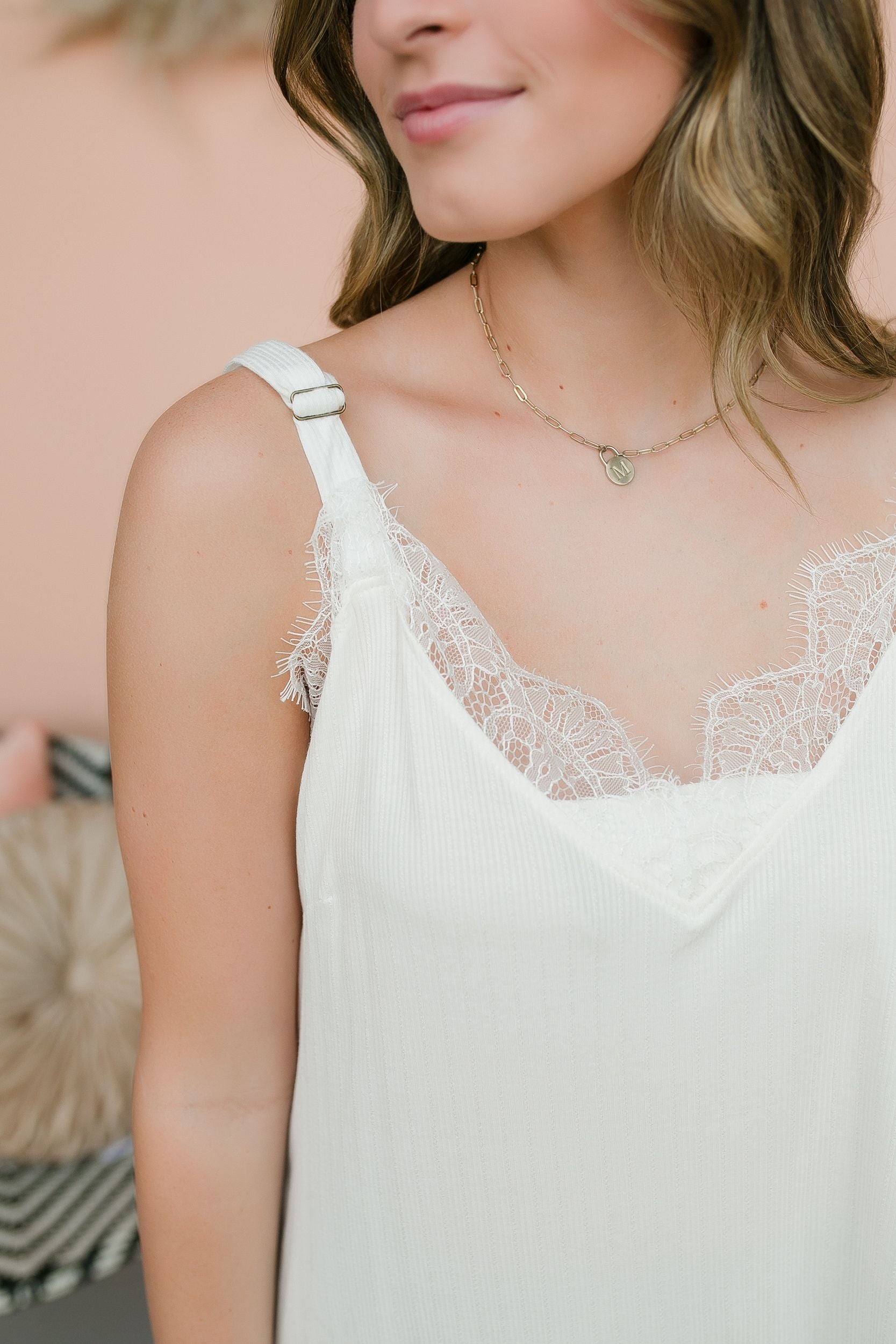 Serenity Lace Trim Top