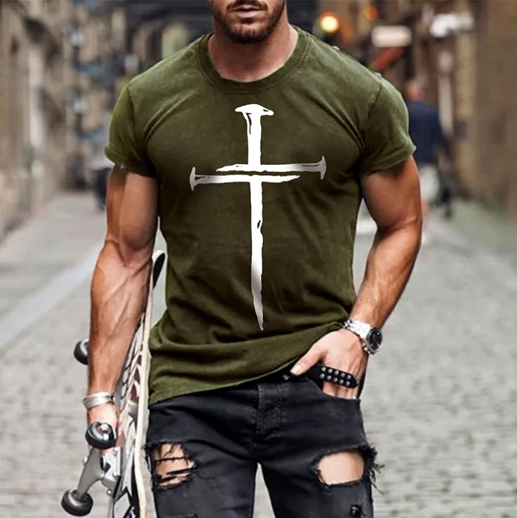 Short Sleeve T Shirt For Men Fashion O-Neck