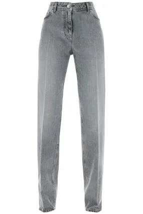 straight jeans with medusa details 1013687 1A11547 MID GREY