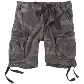 Surplus Airborne Vintage Shorts Washed Black Camo