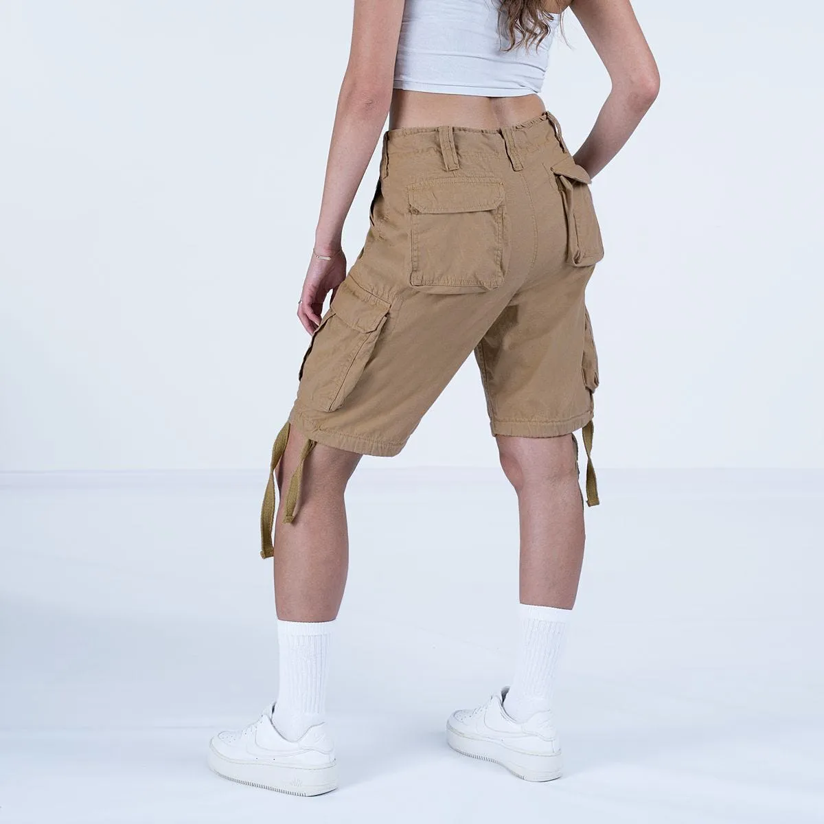 Surplus Ladies Airborne Vintage Shorts Washed Beige