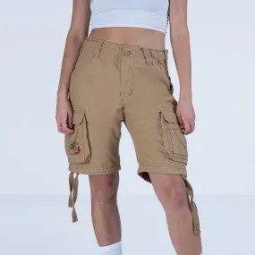 Surplus Ladies Airborne Vintage Shorts Washed Beige