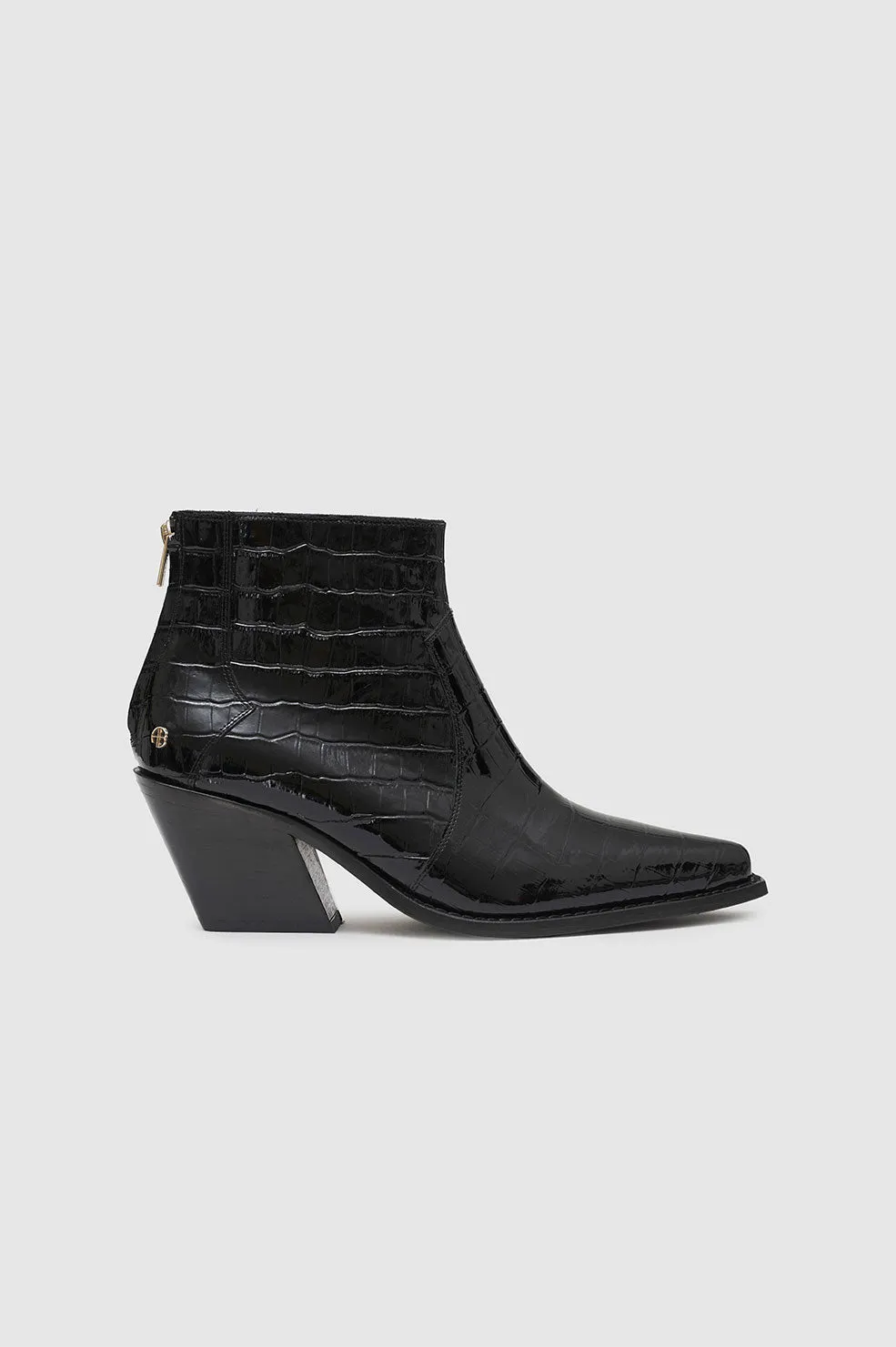 Tania Boots - Black Embossed