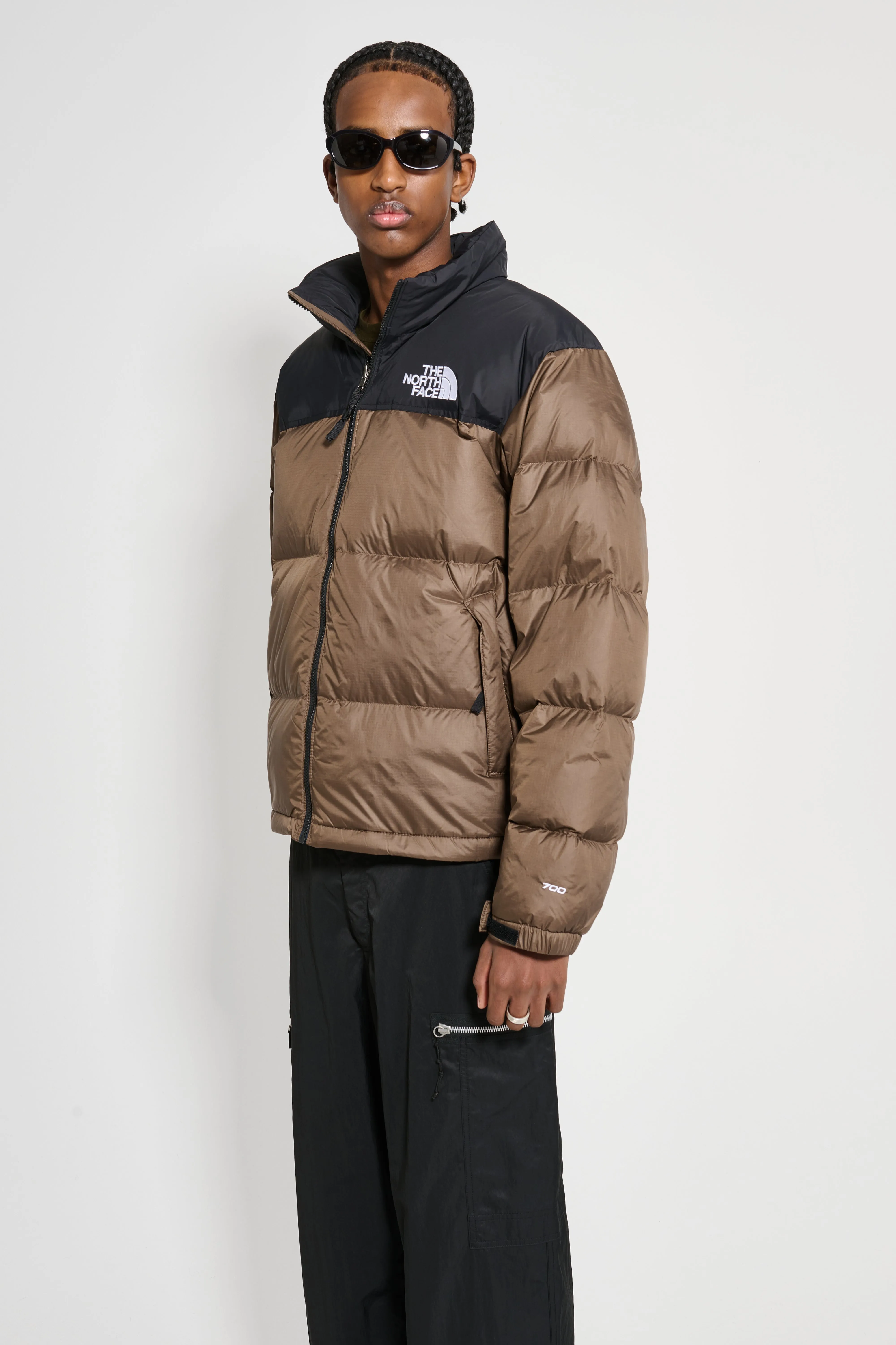 The North Face 1996 Nuptse Jacket Smokey Brown / TNF Black