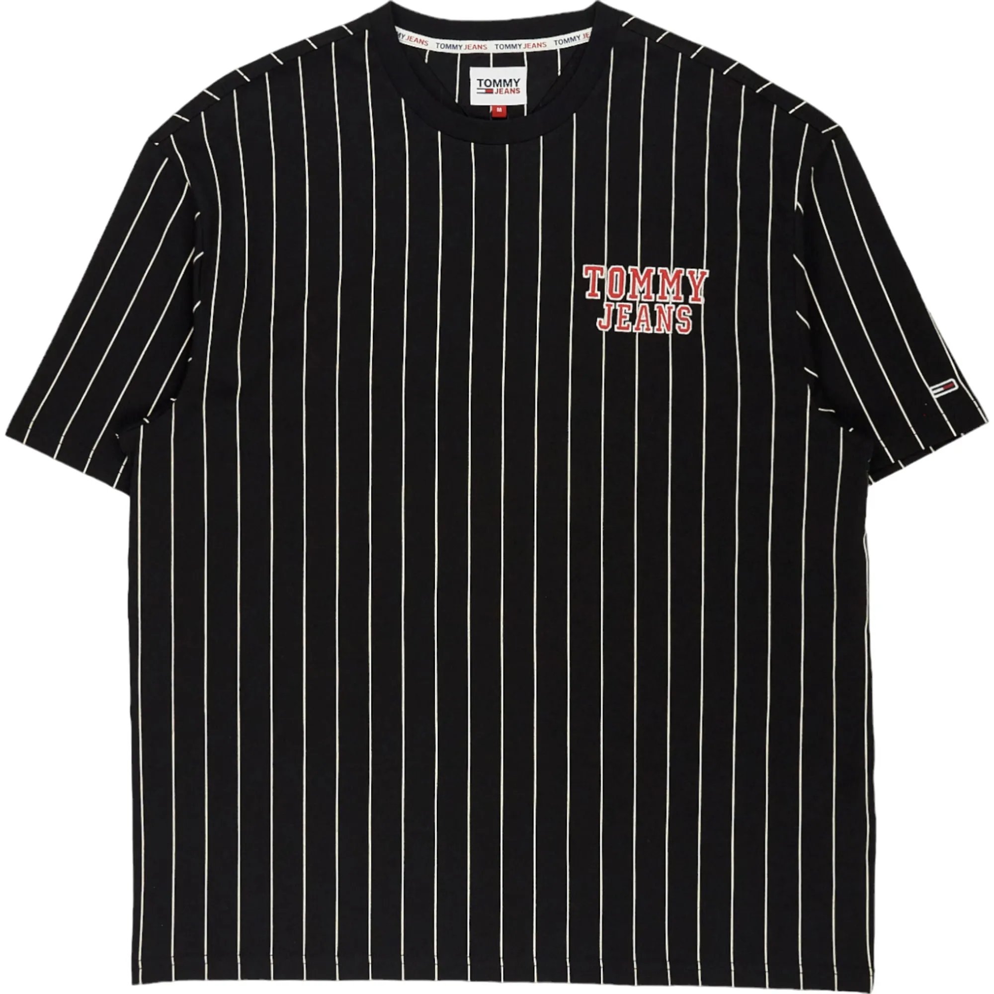 Tommy Jeans Black Pinstripe T-Shirt