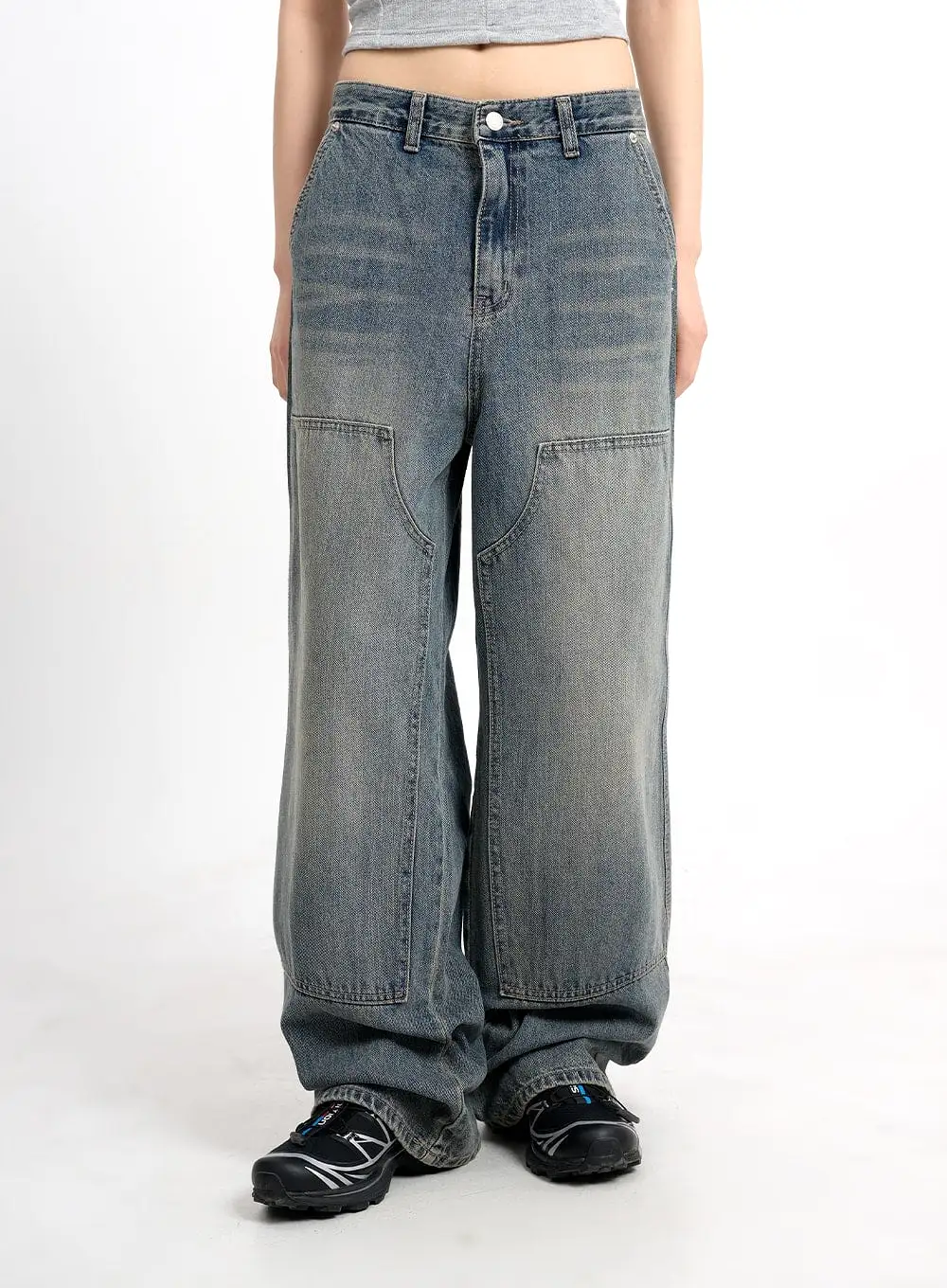 Vintage Washed Baggy Jeans CM415