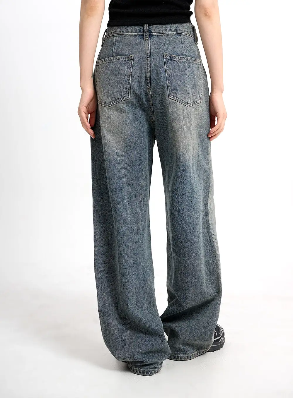 Vintage Washed Baggy Jeans CM415