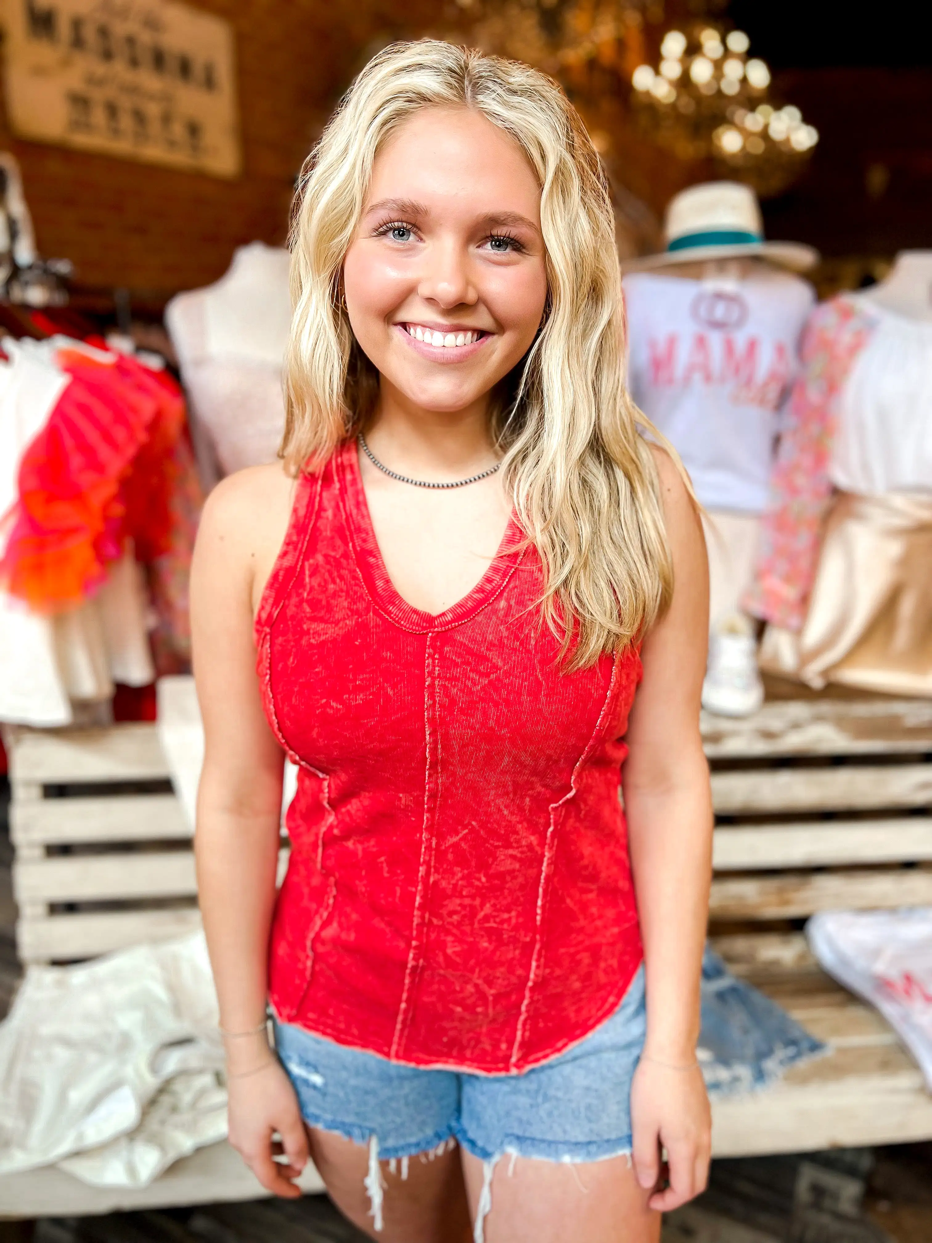 Vintage Washed Tank Top