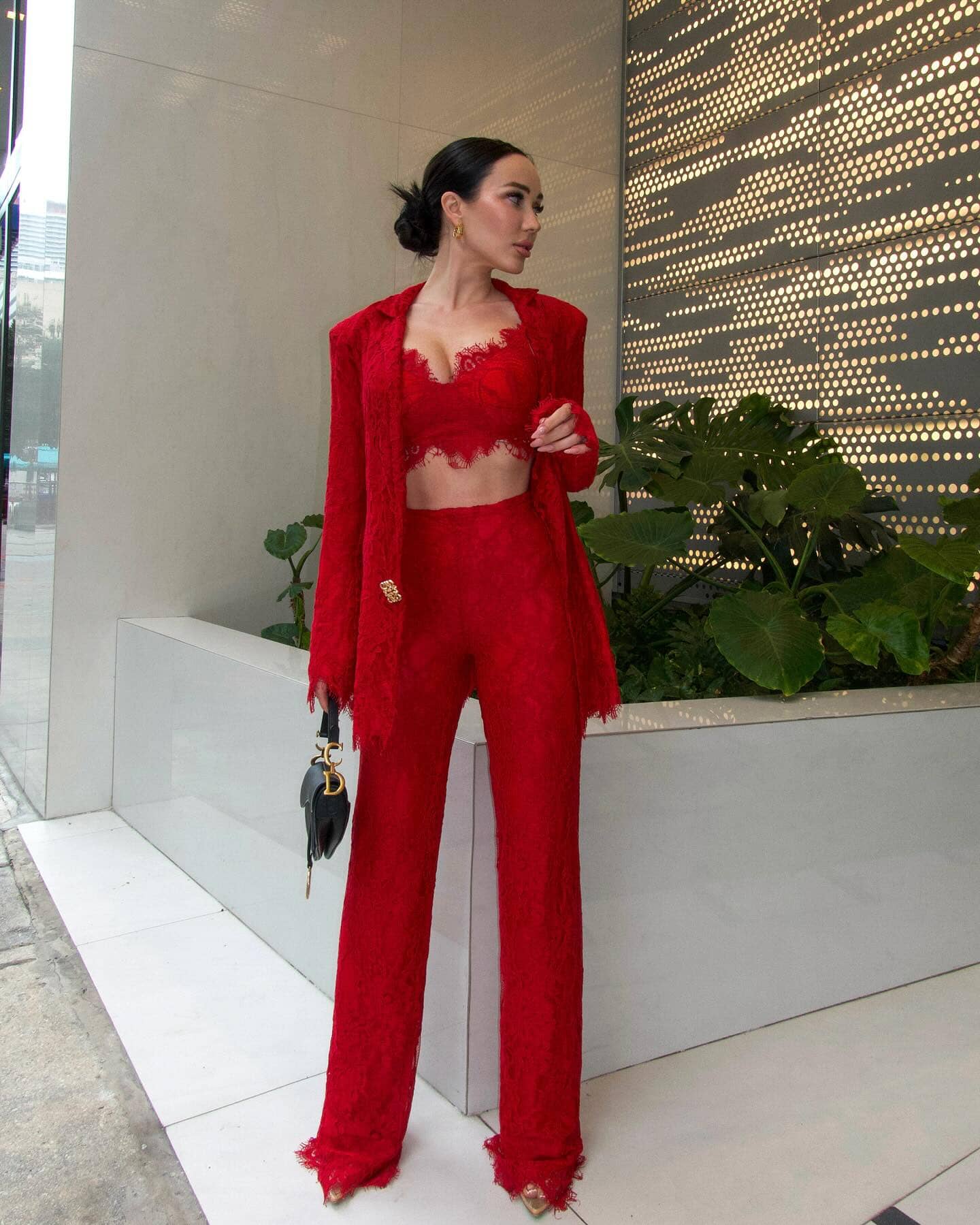 Vonetta Red Three Piece Set