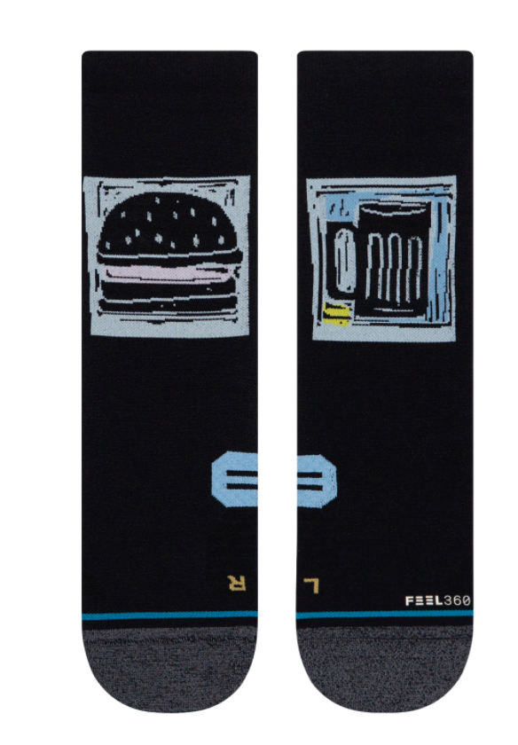 W Stance Run: 'Lauren Fleshman Burgers & Beers' Crew Sock