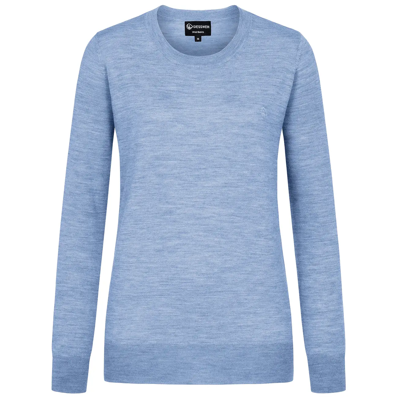 Wool Pullover Light Round Neck Women