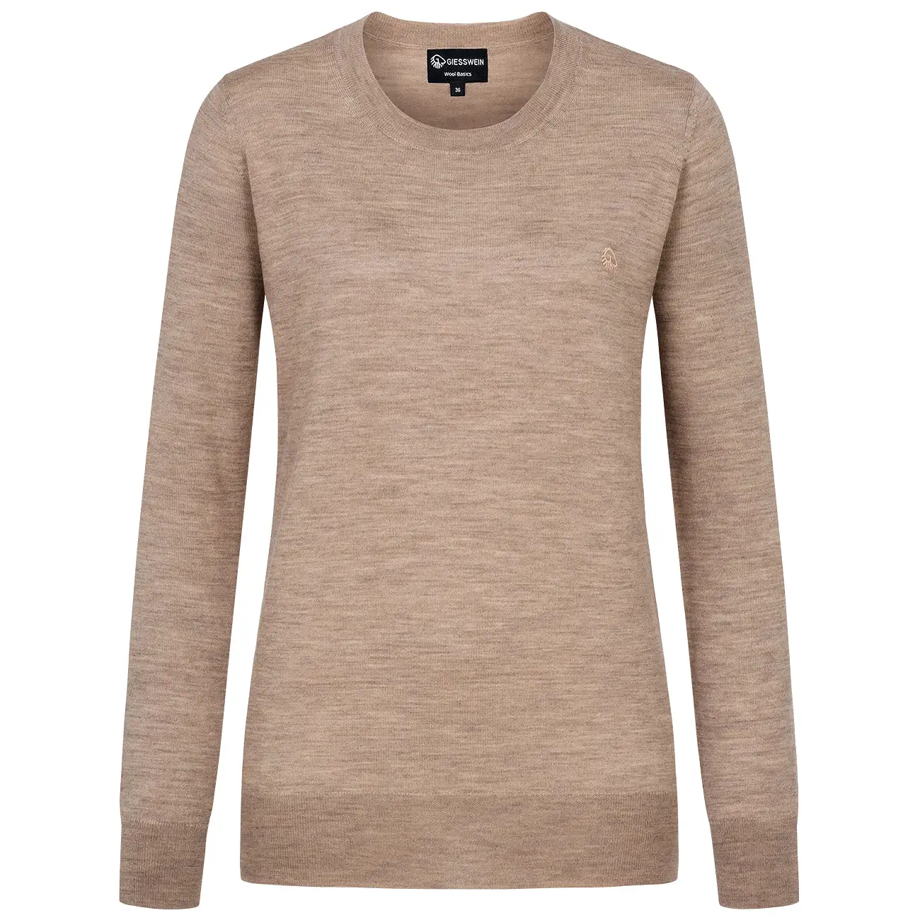 Wool Pullover Light Round Neck Women